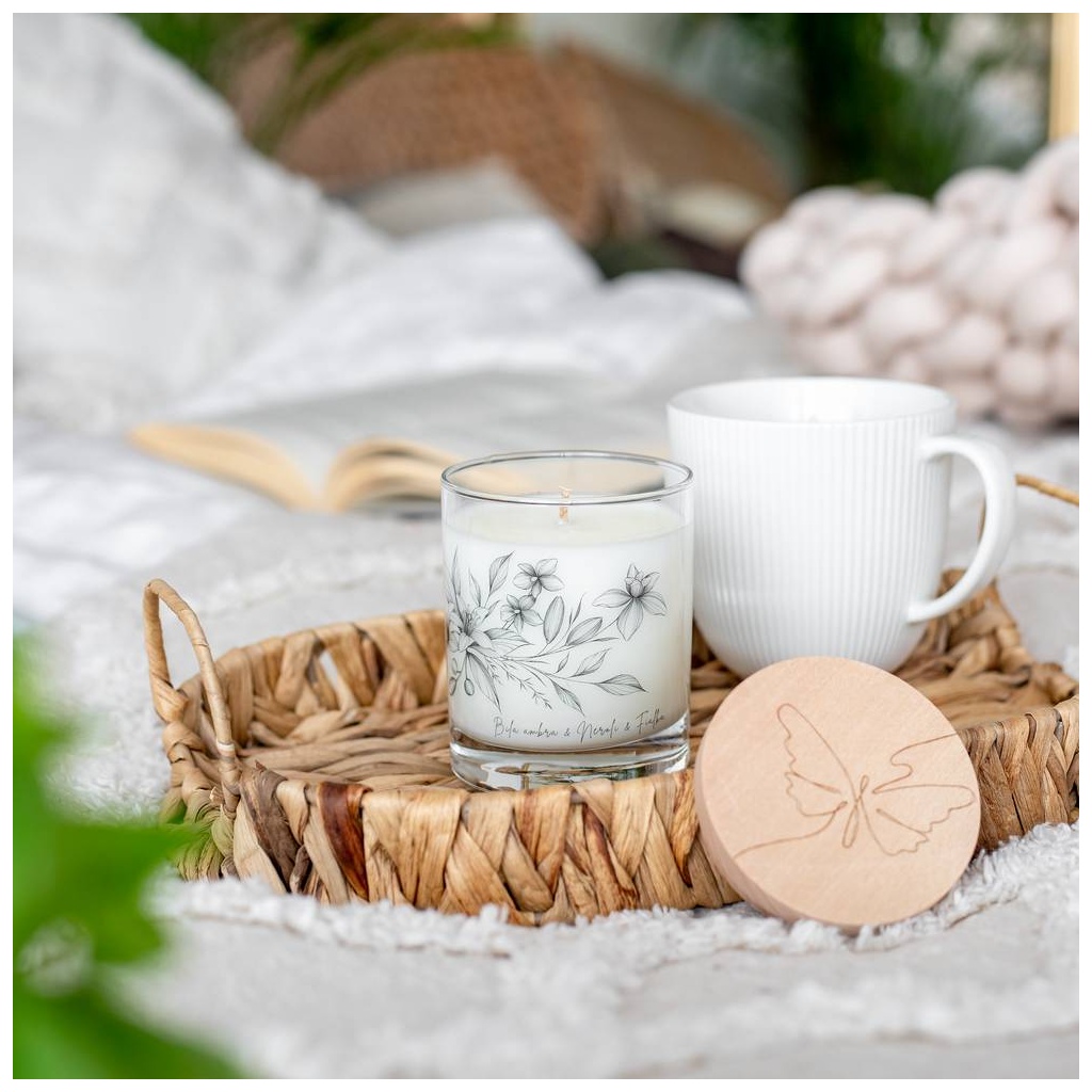 Bílá ambra & Neroli | Vonná sójová svíčka
