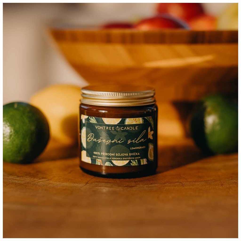 Lemongrass | Přírodní sójová svíčka | 120 ml